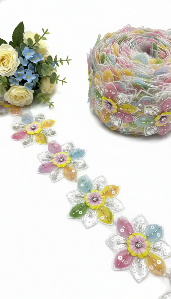 Rainbow Lace Per Meter – Global Lace House – GLOBAL LACE HOUSE
